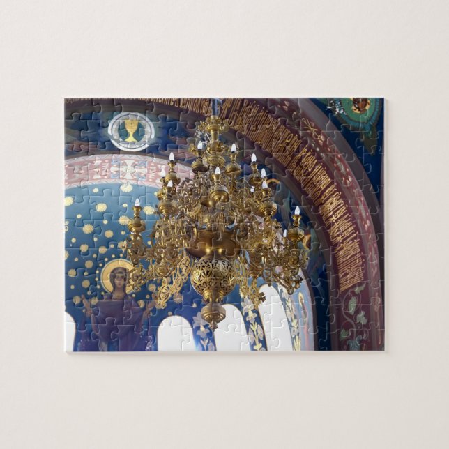 Quebra-cabeça A rica decoração da Catedral Ortodoxa (Horizontal)