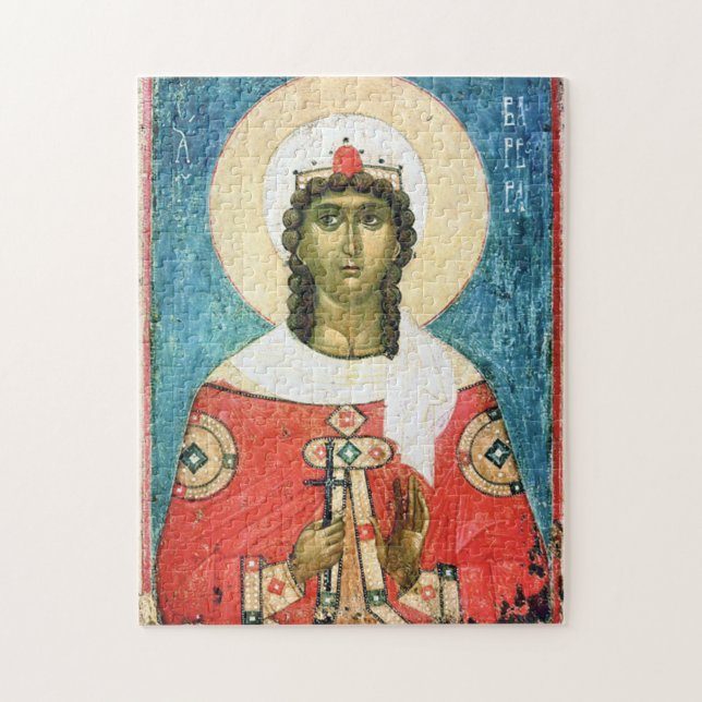 Quebra-cabeça A Rua do Mártir Excelente. Ícone Barbara Orthodox (Vertical)