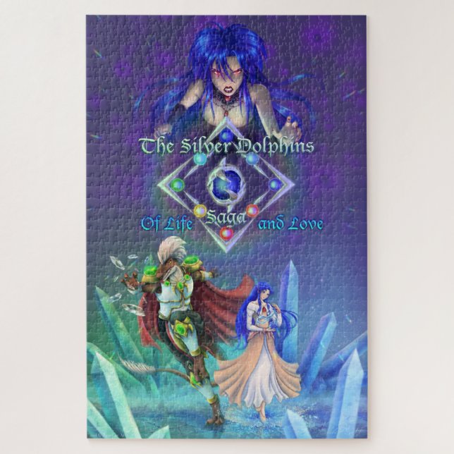 Quebra-cabeça A Saga dos Golfinhos Prateados: Da Vida e do Amor (Vertical)