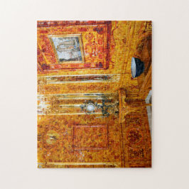 Quebra-cabeça A sala ambarina, palácio de Catherine, Rússia