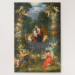 Quebra-cabeça A Santa Família, Jan Brueghel