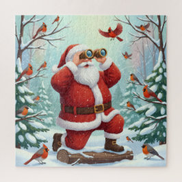 Quebra-cabeça A Santa's View: Christmas Bird Watching