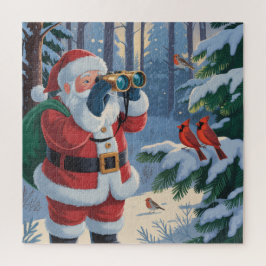 Quebra-cabeça A Santa's View: Christmas Bird Watching