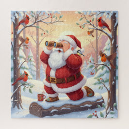 Quebra-cabeça A Santa's View: Christmas Bird Watching