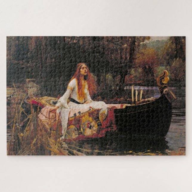 Quebra-cabeça A Senhora de Shalott (Beleza Medieval) (Horizontal)