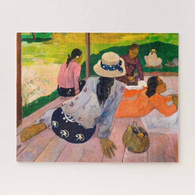 Quebra-cabeça A Sesta | Paul Gauguin | (Horizontal)