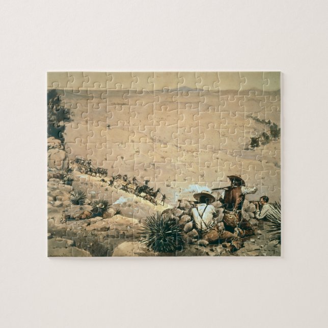 Quebra-cabeça "A sustentação", c.1900 (óleo em canvas) (Horizontal)