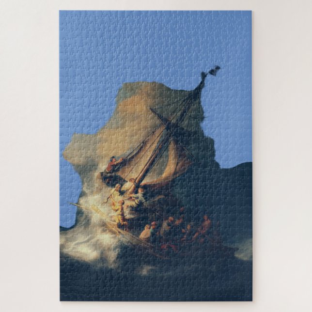 Quebra-cabeça A Tempestade no Mar da Galileia (Vertical)