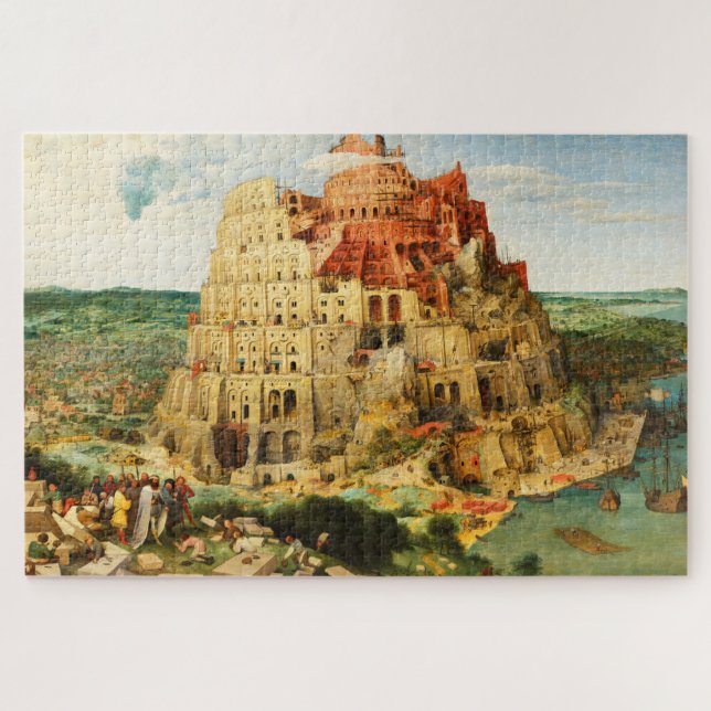 Quebra-cabeça A Torre de Babel (Viena) │ Pieter Bruegel (Horizontal)