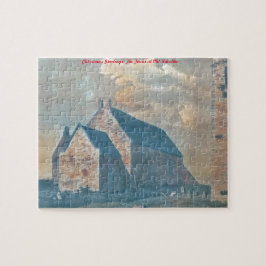 Quebra-cabeça A Torre em Old Kilcullen. Cartões de natal