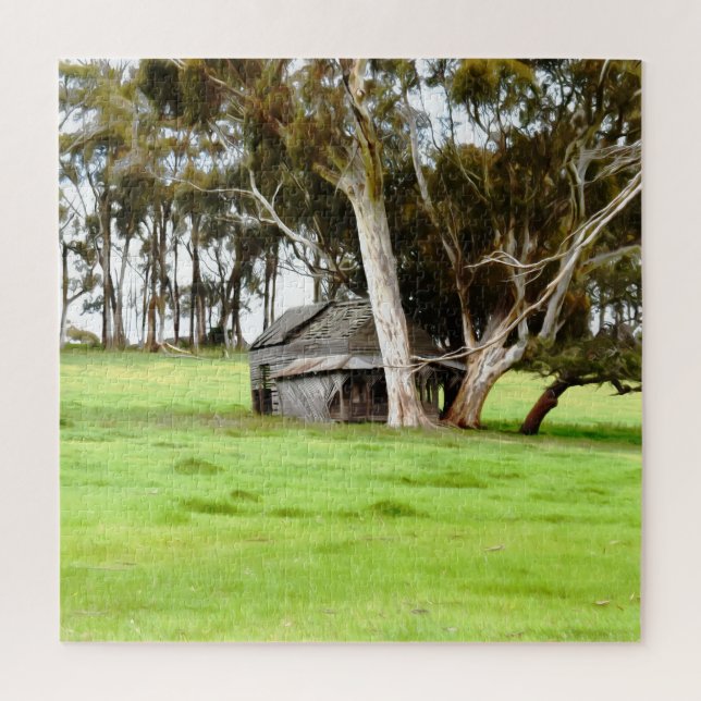 Quebra-cabeça A Velha barraca De Madeira (Vertical)