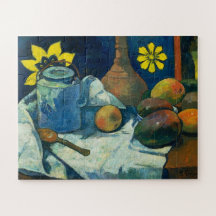 A vida com bule e Fruta, Paul Gauguin