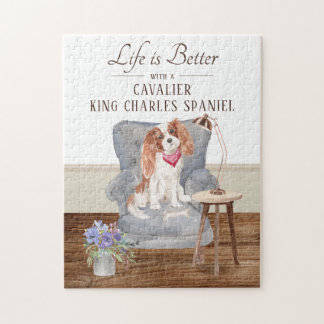 Quebra-cabeça A Vida É Com Um Rei Cavaleiro Charles Spaniel