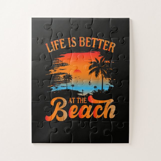 Quebra-cabeça A vida é melhor na praia (Vertical)
