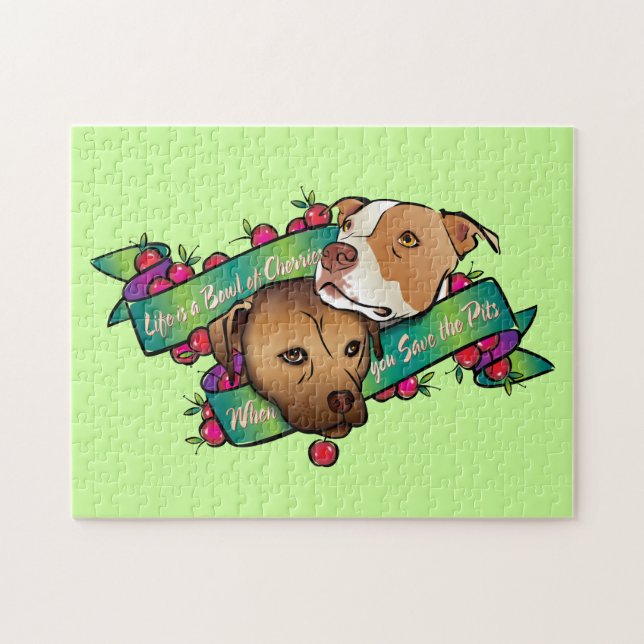 Quebra-cabeça A vida é uma bacia de cerejas… (Horizontal)