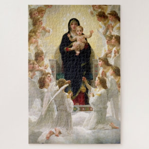 Quebra-cabeça A Virgem com Anjos - William-Adolphe Bouguereau