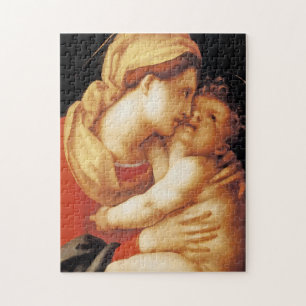 Quebra-cabeça A Virgem e a Criança por Jacopo Da Pontormo