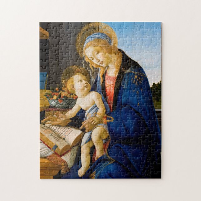Quebra-cabeça A Virgem e a Criança, Sandro Botticelli (Vertical)