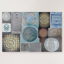 Quebra-cabeça Abaixo dos Pés - Cobrir do Mundo