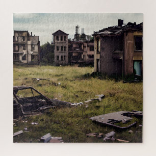 Quebra-cabeça Abandonado Posto urbano Edifícios apocalípticos