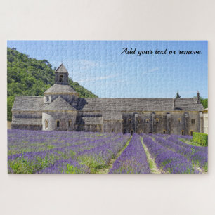 Quebra-cabeça Abbey Notre-Dame de Senanque & lavanda,