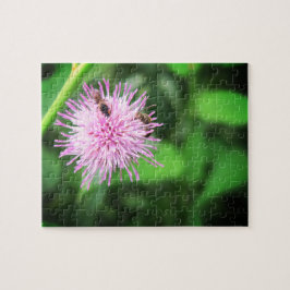 Quebra-cabeça Abejas en un Cardo Relajante Rompecabezas de Autoc