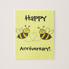 Quebra-cabeça Abelhas de mel com coração