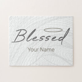 Quebra-cabeça Abençoada Design Religiosa Halo Para Presente Cris