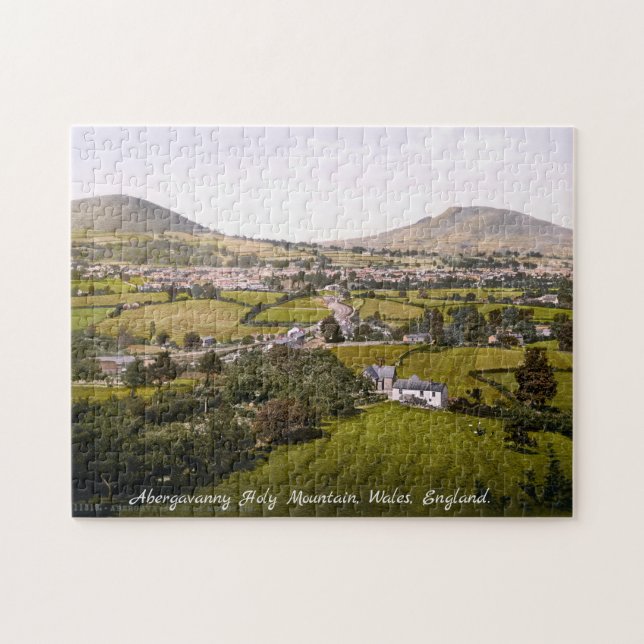 Quebra-cabeça Abergavenny Santa Montanha, Gales Inglaterra. (Horizontal)