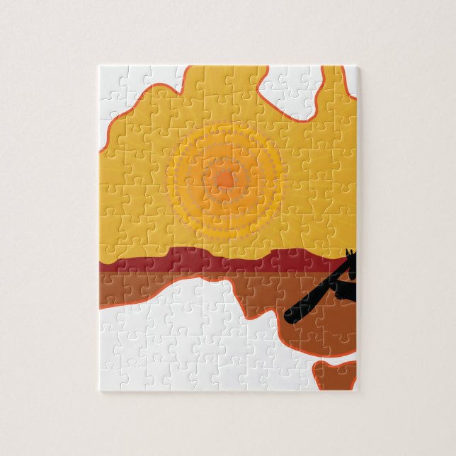 Quebra-cabeça Aborígene de Austrália (Vertical)