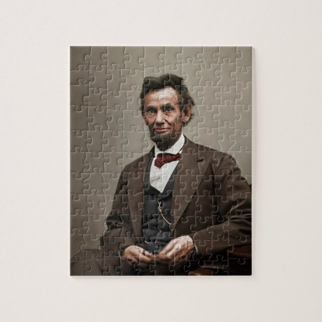Quebra-cabeça Abraham Lincoln (Vertical)