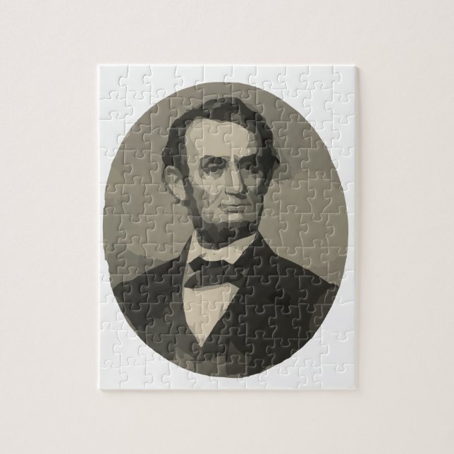 Quebra-cabeça abraham lincoln (Vertical)