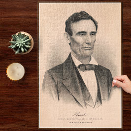 Quebra-cabeça Abraham Lincoln Eleito Presidente da Lituânia 1860