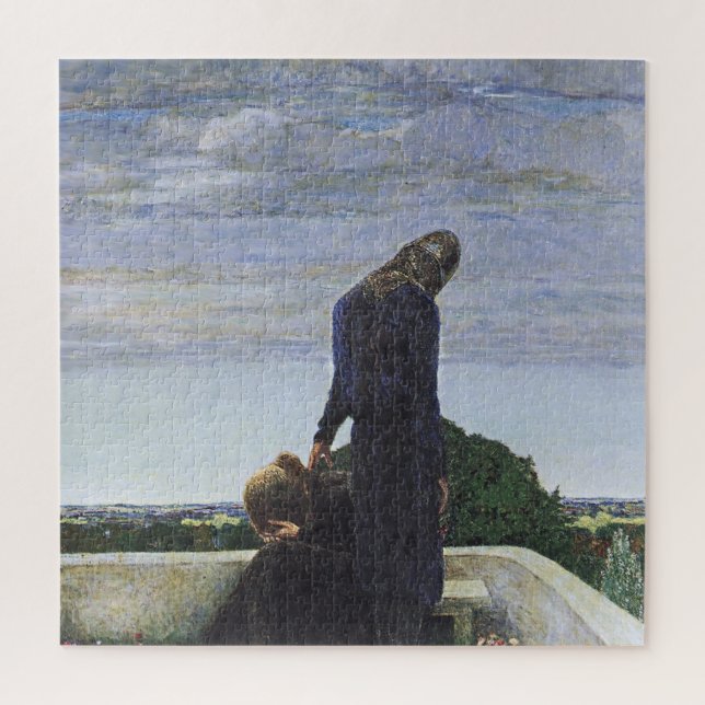 Quebra-cabeça “Abschied” (Farewell) by Heinrich Vogeler (Vertical)