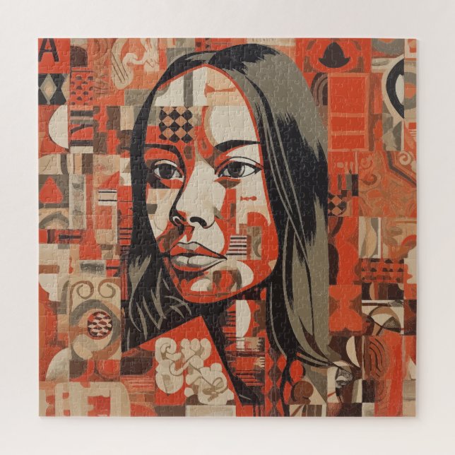 Quebra-cabeça Abstract Portrait of a Woman (Vertical)