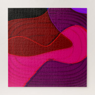 Quebra-cabeça Abstrato 328 - Cor-de-rosa púrpura
