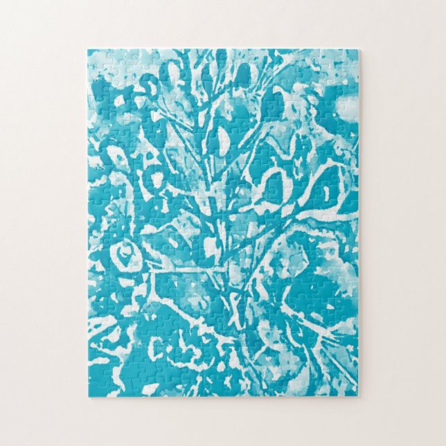 Quebra-cabeça Abstrato Aqua Bird Difícil do Paraíso Quebra-cabeç (Vertical)