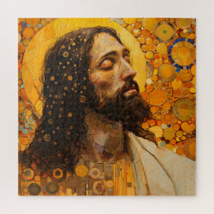 Quebra-cabeça Abstrato-Art cristo Ouro