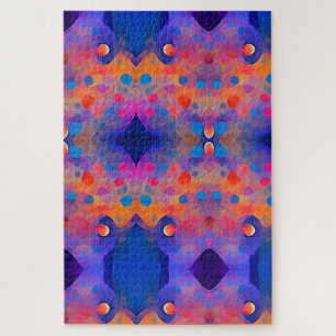 Quebra-cabeça Abstrato art pontos geométricos coloridos mais de