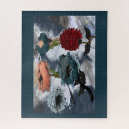 Quebra-cabeça Abstrato Art Watercolor Floral