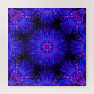 Quebra-cabeça Abstrato azul