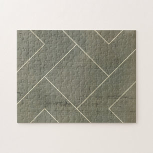 Quebra-cabeça Abstrato Blueprint com Formas Geométricas