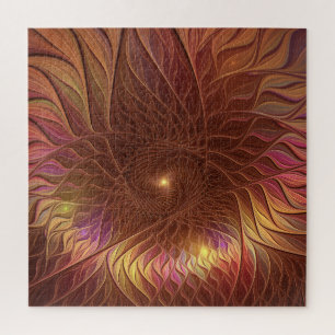 Quebra-cabeça Abstrato Brilhando Arte Fractal de Arte Fractal