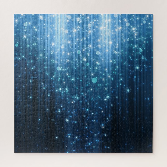 Quebra-cabeça Abstrato brilhante: Arte de fundo iluminada. (Vertical)