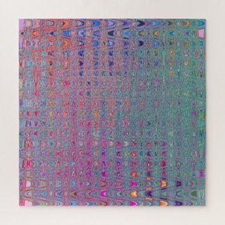 Quebra-cabeça Abstrato Caleidoscópico - Ondas De Boomerang Retro