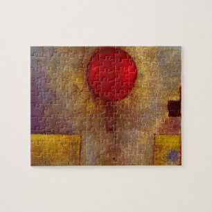 Quebra-cabeça Abstrato Colorida do Balão Vermelho de Paul Klee