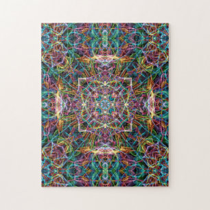 Quebra-cabeça Abstrato Colorida Mandala