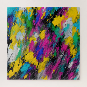 Quebra-cabeça Abstrato da tinta