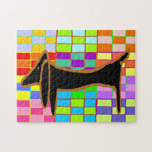 Quebra-cabeça Abstrato Dachshund Jig Saw