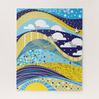 Quebra-cabeça abstrato de 16x20 para Pessoas coloridas